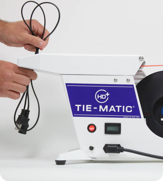 tie-matic-HDplus-twist-tie-machine-model-wire-cable-plug Plas-Ties HD+ Ties Cable